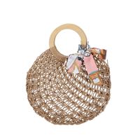 Korean Simple Hollow Straw Woven Handbag Wholesale Nihaojewelry main image 6