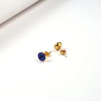 Lady Geometric 304 Stainless Steel No Inlaid 18K Gold Plated Earrings Ear Studs main image 3