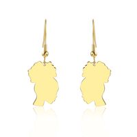 Fashion Portrait Plating 304 Stainless Steel No Inlaid 18K Gold Plated Earrings main image 1