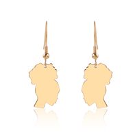 Fashion Portrait Plating 304 Stainless Steel No Inlaid 18K Gold Plated Earrings main image 5