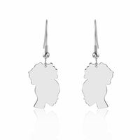 Fashion Portrait Plating 304 Stainless Steel No Inlaid 18K Gold Plated Earrings main image 6