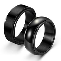 Wholesale New Style Titanium Steel Brushed Rotating Ring Nihaojewelry main image 1