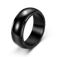 Wholesale New Style Titanium Steel Brushed Rotating Ring Nihaojewelry main image 6