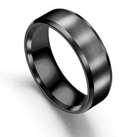 Wholesale Fashion Frosted Titanium Steel Brushed Ring Nihaojewelry main image 2