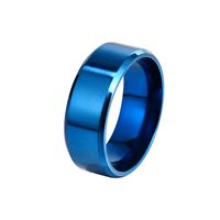 Wholesale Fashion Frosted Titanium Steel Brushed Ring Nihaojewelry main image 4