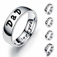 Wholesale Family Member Letters Stainless Steel Ring Nihaojewelry main image 1