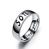 Wholesale Family Member Letters Stainless Steel Ring Nihaojewelry main image 5