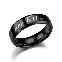 Wholesale Letters Couple Stainless Steel Ring Nihaojewelry main image 4