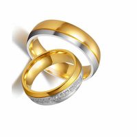 Wholesale Stainless Steel Diamond Glossy Ring Nihaojewelry main image 3