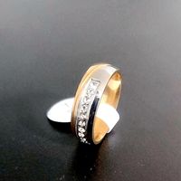 Wholesale Stainless Steel Diamond Glossy Ring Nihaojewelry main image 5