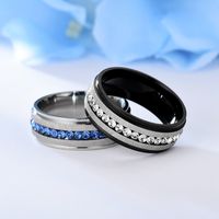 Wholesale Stainless Steel Full Color Diamonds Ring Nihaojewelry main image 3