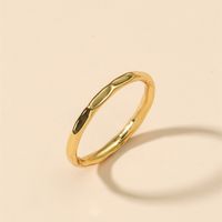 Copper-plated Simple Ultra-fine Smooth Texture Ring main image 3