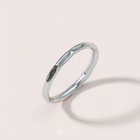 Copper-plated Simple Ultra-fine Smooth Texture Ring main image 6
