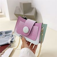 New Gradient Color Small Square Messenger Chain Bag Wholesale Nihaojewelry sku image 1