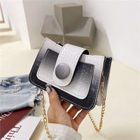 New Gradient Color Small Square Messenger Chain Bag Wholesale Nihaojewelry sku image 4