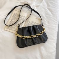 Korean One-shoulder Fold Messenger Square Small  Chain  Bag Wholesale Nihaojewelry sku image 3