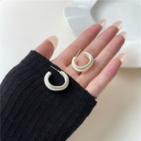 Wholesale Korean Irregular C-shaped Alloy Earrings Nihaojewelry sku image 1