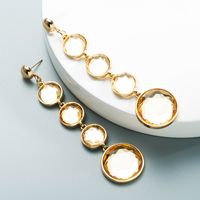 Wholesale Fashion New Glass Diamond Long Tassel Earrings Nihaojewelry sku image 5