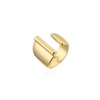 Wholesale New 18k Copper Gold-plated Alphabet Open Ring Nihaojewelry sku image 6
