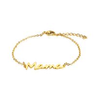 Wholesale Fashion 18k Gold-plated Letter Fish Hook Titanium Earrings Nihaojewelry sku image 14