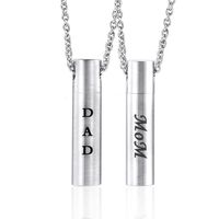 Wholesale Cylindrical Storage Necklace Titanium Steel Pendant Nihaojewelry sku image 1