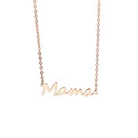 304 Stainless Steel 18K Gold Plated Simple Style Plating Letter Pendant Necklace sku image 11