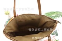 Woven One-color Straw Beach Bag Wholesale Nihaojewelry main image 5