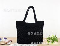 Cotton Rope Chain Buckle Hand-tie Woven Straw Beach Bag Wholesale Nihaojewelry main image 5