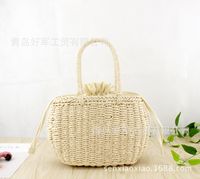 Factory Price New Paper String Handbag Mori Style Straw Bag Fashion Casual Woven Bag Beach Bag Women Bag One Piece Dropshipping main image 5