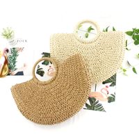 Paper Rope Woven Beach Straw Bag Wholesale Nihaojewelry main image 3