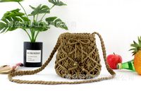 Hand-tie Woven Cotton Rope Straw Woven Diagonal Mini Bag Wholesale Nihaojewelry main image 4