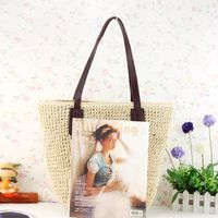 New Ins Casual Straw Bag Shoulder Woven Bag Fashion Beach Bag Women's Bag One Piece Dropshipping main image 5