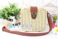 Candy Color Straw Woven Square Messenger Bag Wholesale Nihaojewelry sku image 6