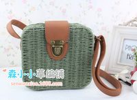 Candy Color Straw Woven Square Messenger Bag Wholesale Nihaojewelry sku image 8