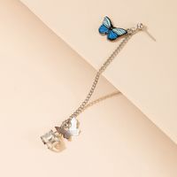 Wholesale Jewelry Butterfly Pendant Long Tassel Earrings Nihaojewelry sku image 1