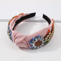 Wholesale Jewelry Baroque Fabric Crystal Headband Nihaojewelry main image 3