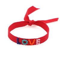 Nihaojewelry Ethnic Style Color Love Beaded Letter Ribbon Bracelet Wholesale Jewelry main image 3