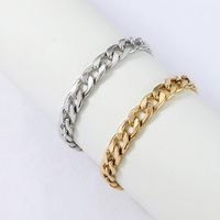Nihaojewelry Hiphop Style Stainless Steel Thick Chain Bracelet Wholesale Jewelry main image 1