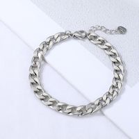 Nihaojewelry Hiphop Style Stainless Steel Thick Chain Bracelet Wholesale Jewelry main image 4