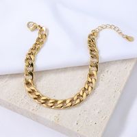 Nihaojewelry Hiphop Style Stainless Steel Thick Chain Bracelet Wholesale Jewelry main image 5