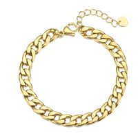 Nihaojewelry Hiphop Style Stainless Steel Thick Chain Bracelet Wholesale Jewelry main image 6