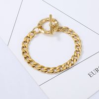 Nihaojewelry Fashion Thick Chain Ot Buckle Stainless Steel Bracelet Wholesale Jewelry main image 3