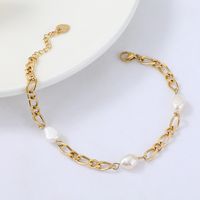 Nihaojewelry Fashion Stainless Steel Pearl Bracelet Wholesale Jewelry main image 4