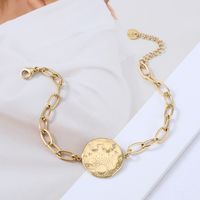 Nihaojewelry Simple Stainless Steel Stitching Star Moon Tag Bracelet Wholesale Jewelry main image 3