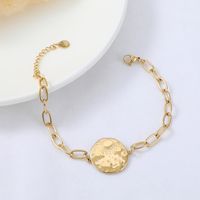Nihaojewelry Simple Stainless Steel Stitching Star Moon Tag Bracelet Wholesale Jewelry main image 4