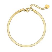 Nihaojewelry Simple Style Wide Snake Bone Stainless Steel Bracelet Wholesale Jewelry main image 6