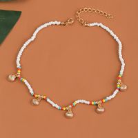 Wholesale Jewelry Bohemian Weave Shell Pendant Rice Bead Necklace Nihaojewelry main image 3