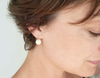 Nihaojewelry Simple Disc Sequin Titanium Steel Earrings Wholesale Jewelry main image 5