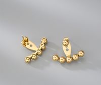 Fashion Heart Plating 304 Stainless Steel Titanium Steel No Inlaid 18K Gold Plated Earrings main image 5