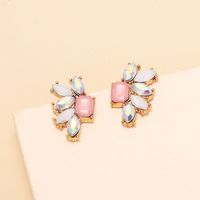Nihaojewelry Fashion Geometric Acrylic Rhinestone Earrings Wholesale Jewelry main image 3